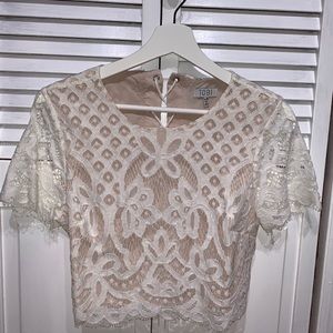 Lace crop top